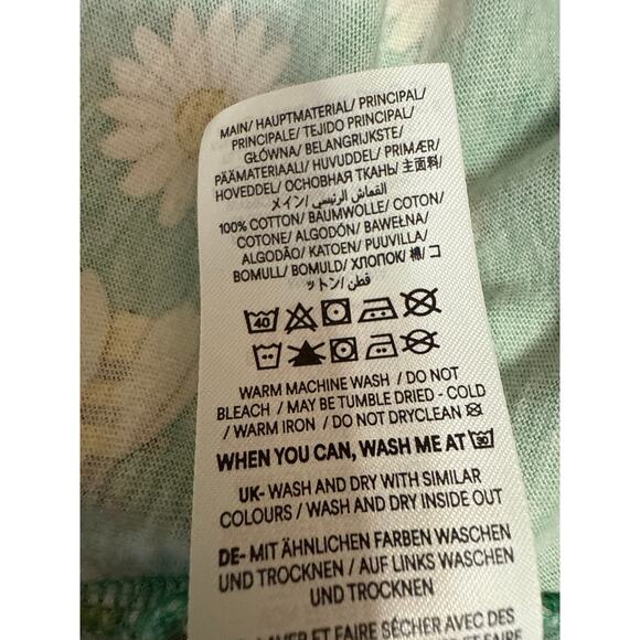 Mini Boden Kids Girls Green Floral Bee Short Sleeve Crew Neck A Line Dress 5-6Y - Picture 5 of 5